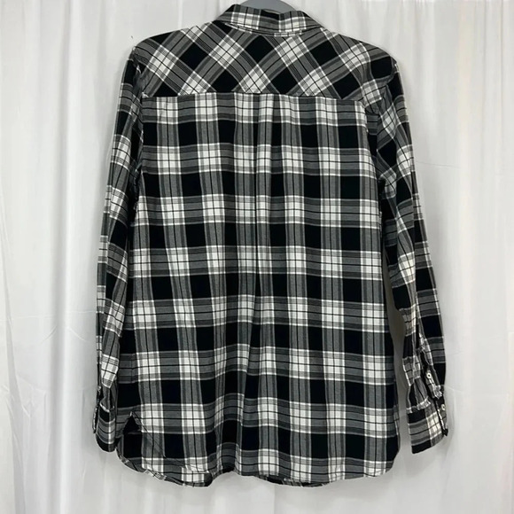 Talbots Women’s Large Button Up Long Sleeve Plaid Shirt - Picture 2 of 6